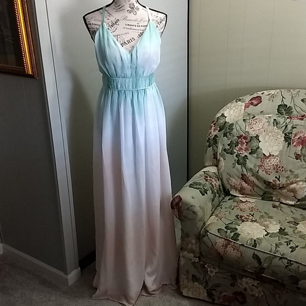 Ombre Maxi Dress, NEW
